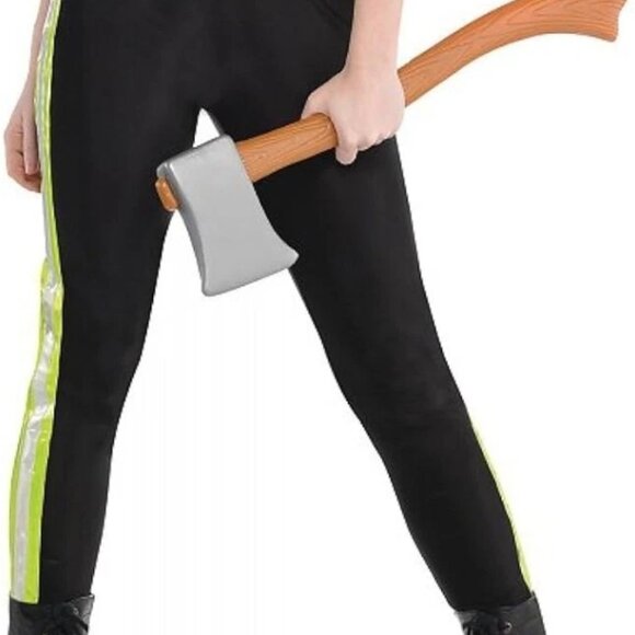 Girls Halloween Red Hot Firefighter Halloween Costume: Teen Junior Large (11-13) - Picture 5 of 8